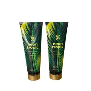 Victoria's Secret Neon Tropic (Bergamot, Sandalwood) Fragrance Lotion x2